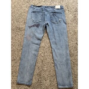 Jeff Staple Pigeon Denim Embroidered Jeans Men's 42 (40x32)